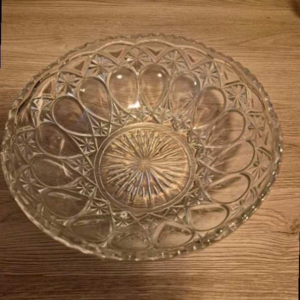 Intricate Patterned Glass Bowl